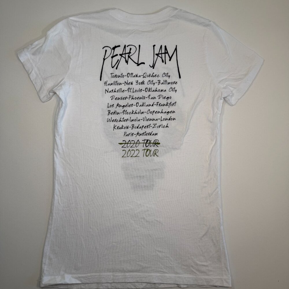 PEARL JAM 2020/2022 Band Concert T-Shirt Feminist White XS - Picture 7 of 11